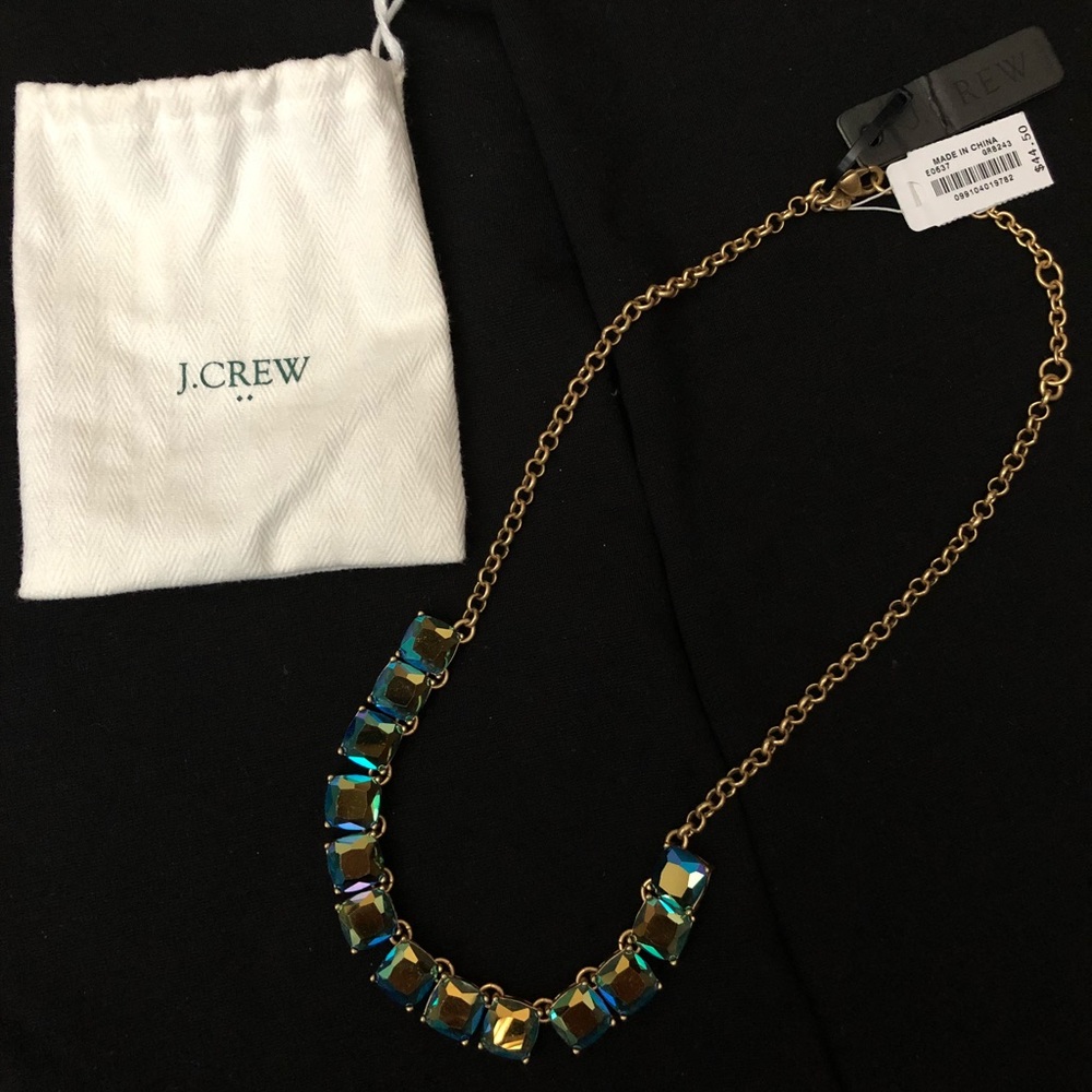 J. Crew Statement Necklace Mermaid colors